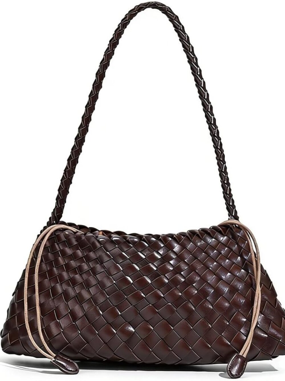 Woven Shoulder Bag for Women, Large Capacity Soft Leather Hobo Bag, Casual Shoul - Picture 1 of 5